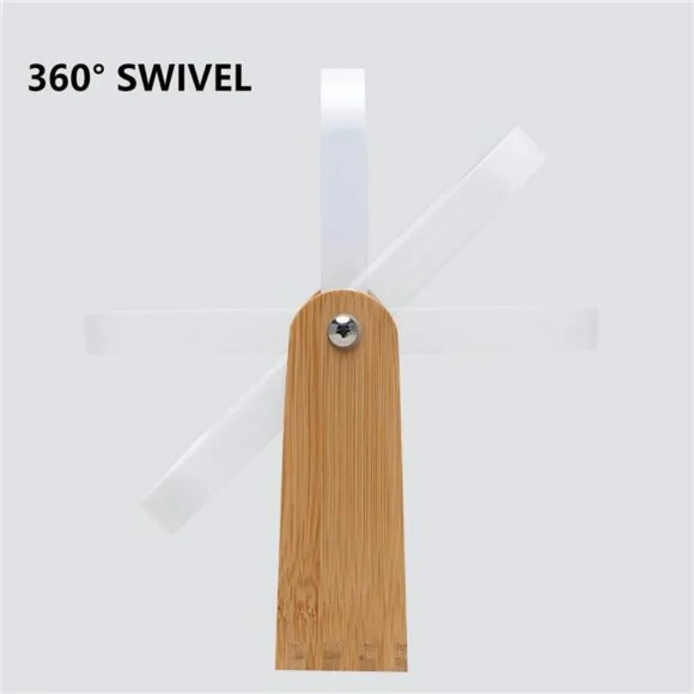 vanity makeup mirror with bamboo stand double sided magnifying swivel mirror